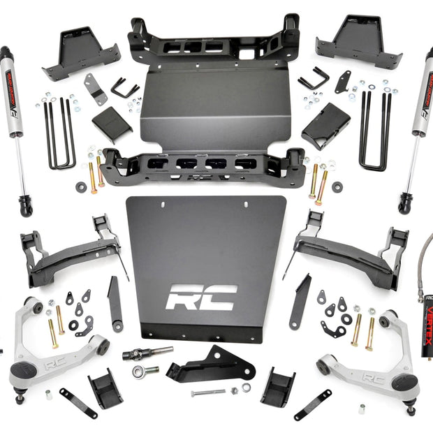 7 Inch Stamped Steel LCA Lift Kit | Forged UCA | Bracket | Vertex/V2 Shks | Chevy/GMC 1500 (16-18)