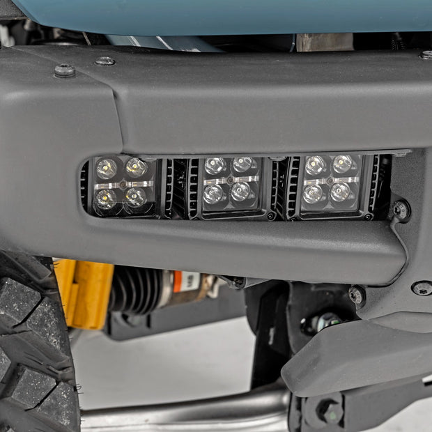 LED Light Kit | Fog Mount | Triple 2" Black Pair | Spot/Flood | Ford Bronco (21-26)
