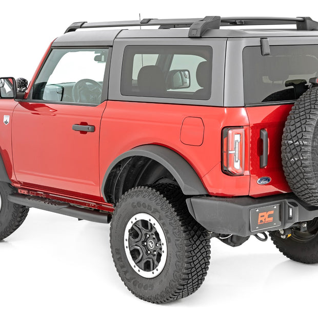 Oval Nerf Steps | 2-Door | Black | Ford Bronco (2 Door) 4WD (2021-2026)