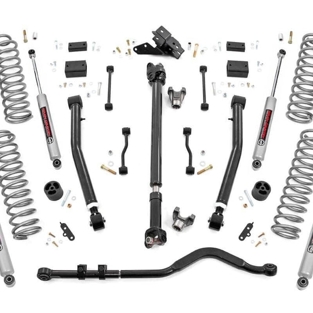 3.5 Inch Lift Kit | Adj Lower | FR D/S | Jeep Wrangler Unlimited 4WD (24-26)