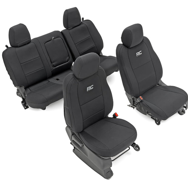 Seat Covers | FR & RR | Crew Cab | Nissan Frontier 2WD/4WD (2022-2026)