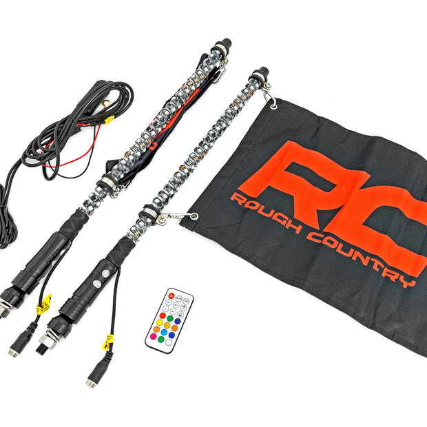LED Light Whip Kit | 2 ft | Multi-Color | 2-pc