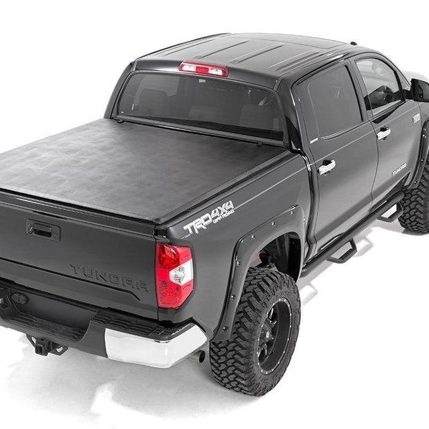Soft Tri-Fold Bed Cover | 5'7" Bed | No OE Rail | Toyota Tundra (07-21)