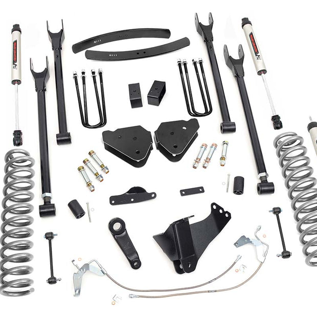 6 Inch Lift Kit | Gas | 4 Link | V2 | Ford F-250/F-350 Super Duty 4WD (08-10)