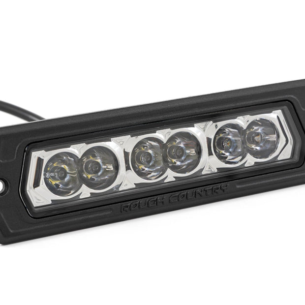 6 Inch Chrome Series LED Lights | Flush Mount | Pair