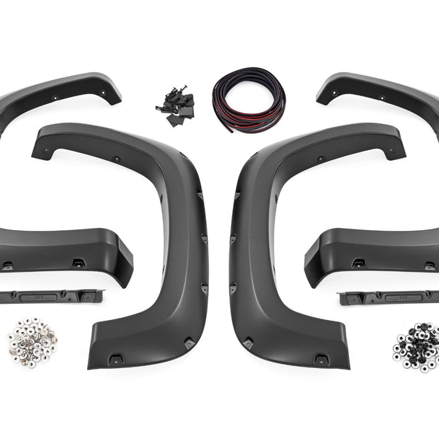 Pocket Fender Flares | GBA Black | Chevy Silverado 2500 HD/3500 HD (20-26)