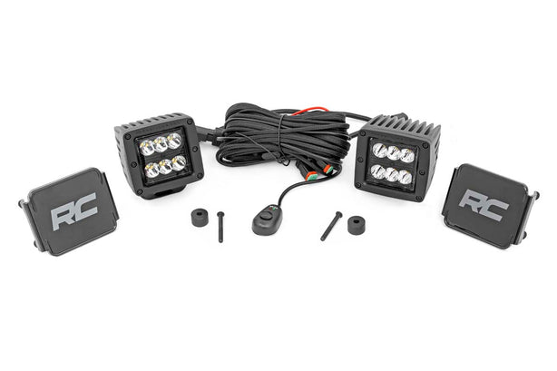 LED Light Kit | Cowl Mount | 2" Black Pair | Jeep Gladiator JT/Wrangler JL (18-26)