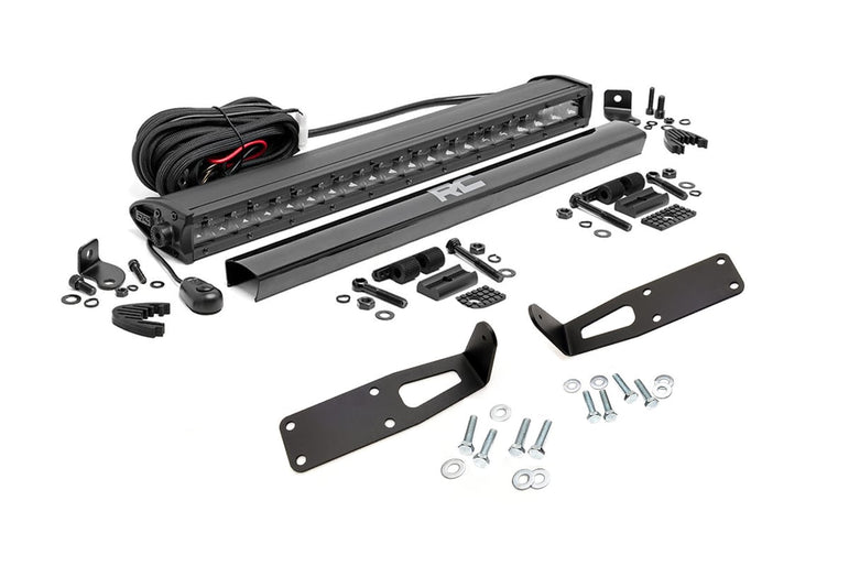 LED Light Kit | Bumper Mount | 20" Black Single Row | Ram 2500 (03-18)/3500 (03-18)