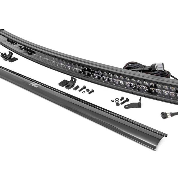 50 Inch Black Series LED Light Bar | Curved | Dual Row | Cool White DRL