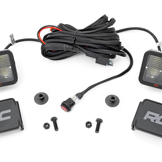 LED Light Kit | Ditch Mount | 2" Spectrum Pair | Spot Pattern | Ford Bronco (21-26)