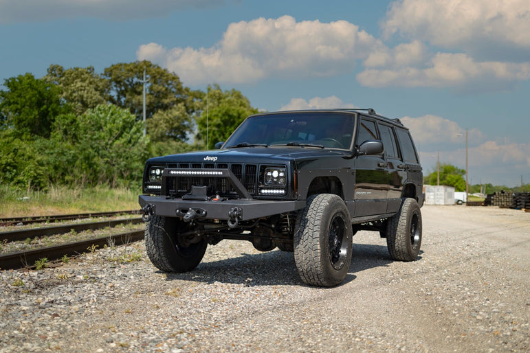 8 Inch Black Series LED Light Bar | Single Row | Pair