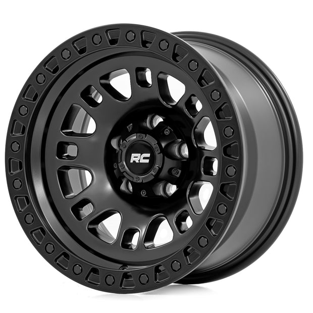 Rough Country 82 Series Wheel | One-Piece | Semi Gloss Black | 18x9 | 5x5 | -12mm