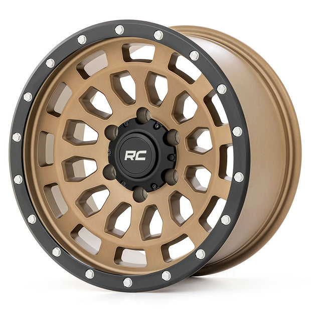 Rough Country 87 Series Wheel | Simulated Beadlock | Bronze/Black | 17x8.5 | 6x5.5 |+25mm