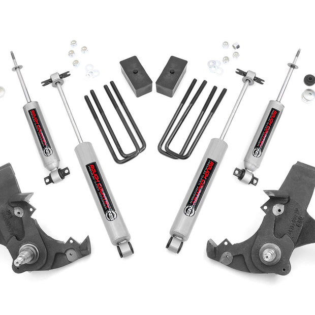 4 Inch Lift Kit | Chevy C1500/K1500 Pickup Extended Ca/Half-Ton SUV (88-99)