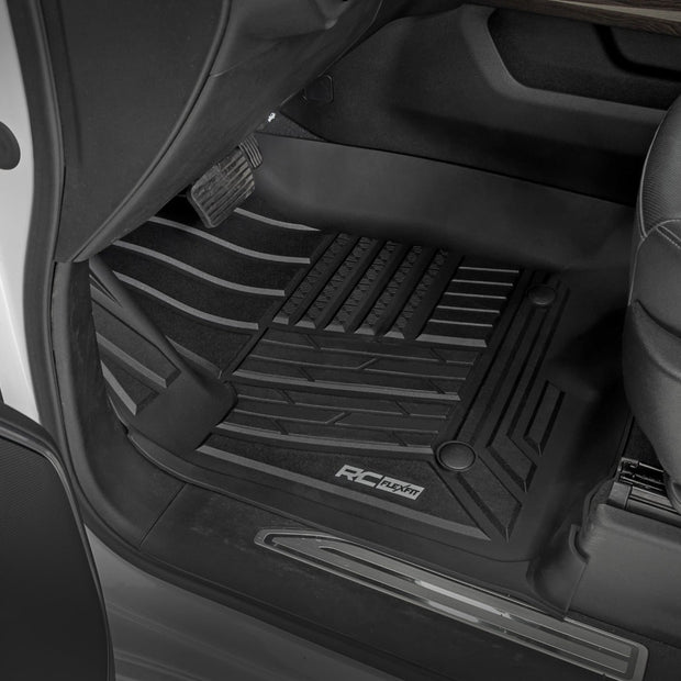 Flex-Fit Floor Mats | FR & RR | FR Bucket | Crew | Chevy/GMC 1500/2500HD/3500HD (19-26)