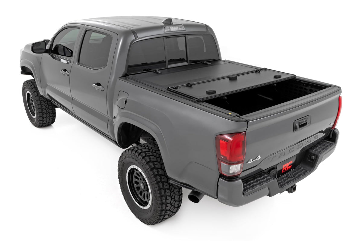 Hard Tri-Fold Flip Up Bed Cover | 5' Bed | Toyota Tacoma 2WD/4WD (2005-2015)