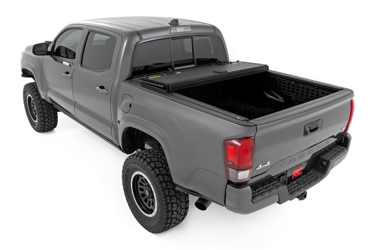 Hard Tri-Fold Flip Up Bed Cover | 5' Bed | Toyota Tacoma 2WD/4WD (2005-2015)