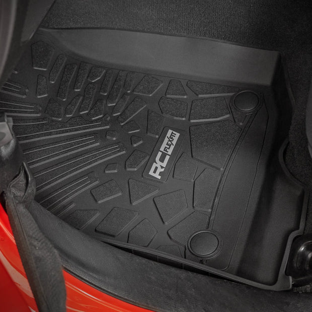 Flex-Fit Floor Mats | FR & RR | RR Lockable | Jeep Gladiator JT 4WD (20-26)