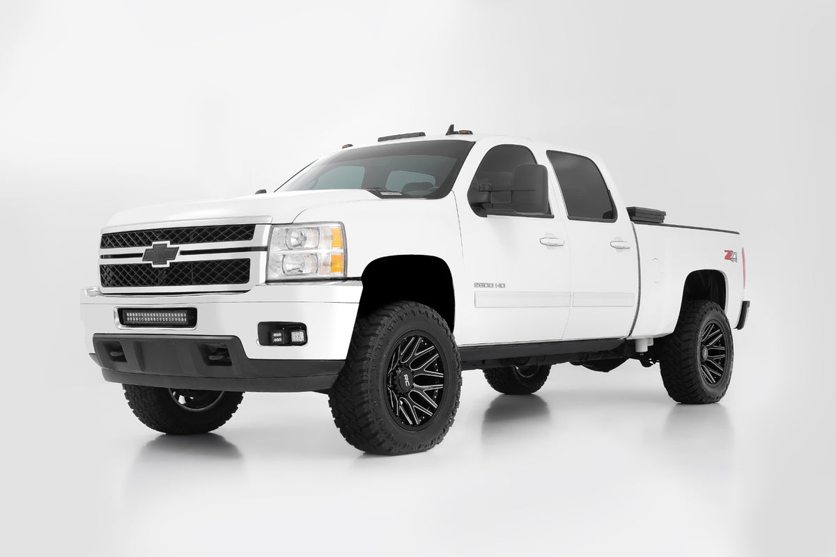 Rough Country 95 Series Wheel | One-Piece | Gloss Black Machined | 20x10 | 8x180 | -19mm