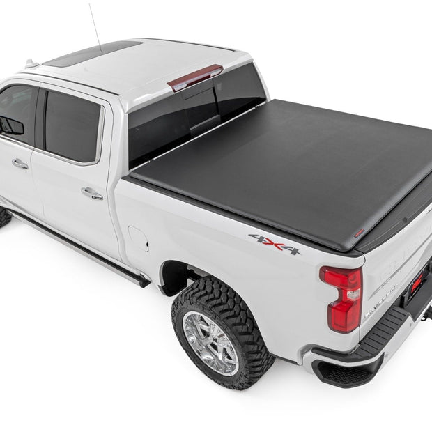 Soft Roll Up Bed Cover | 5'10" Bed | Chevy/GMC Sierra 1500 (19-26)/Silverado 1500 (19-26)