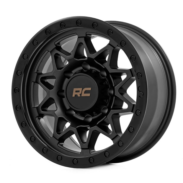 Rough Country 78 Series Wheel | Simulated Beadlock | Black | 18x9 | 8x170 | -12mm