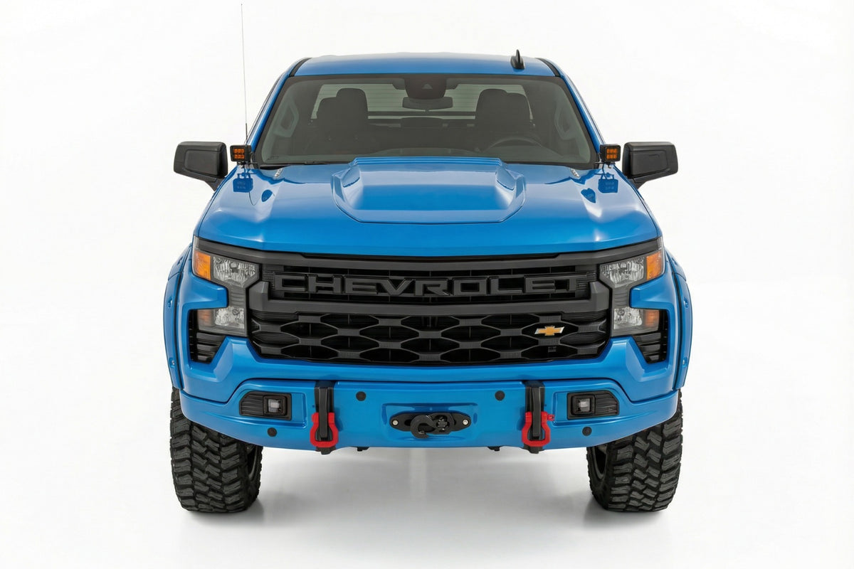 Front FXS Bumper | 12000S | GLT Glacier Blue | Chevy Silverado 1500 2WD/4WD (2023-2026)