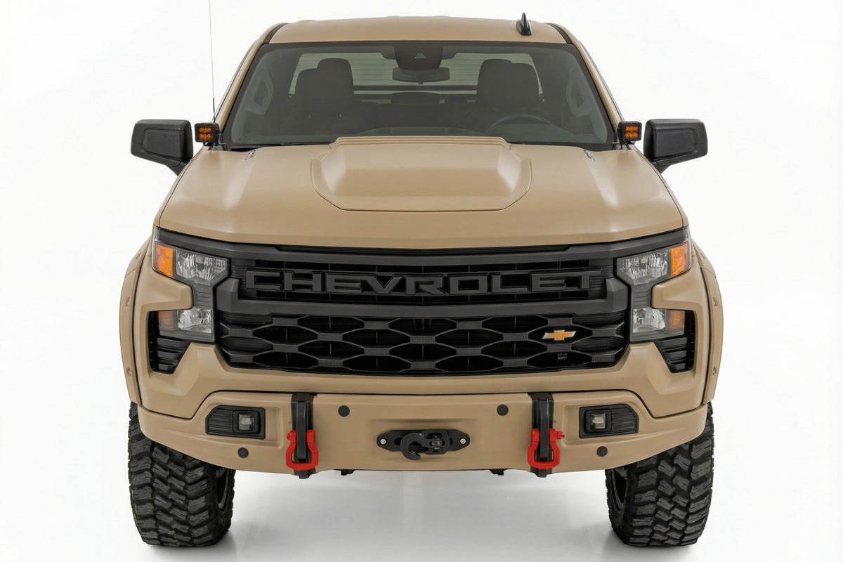 Front FXS Bumper | 12000S | GTL Sand Dune | Chevy Silverado 1500 2WD/4WD (2023-2026)