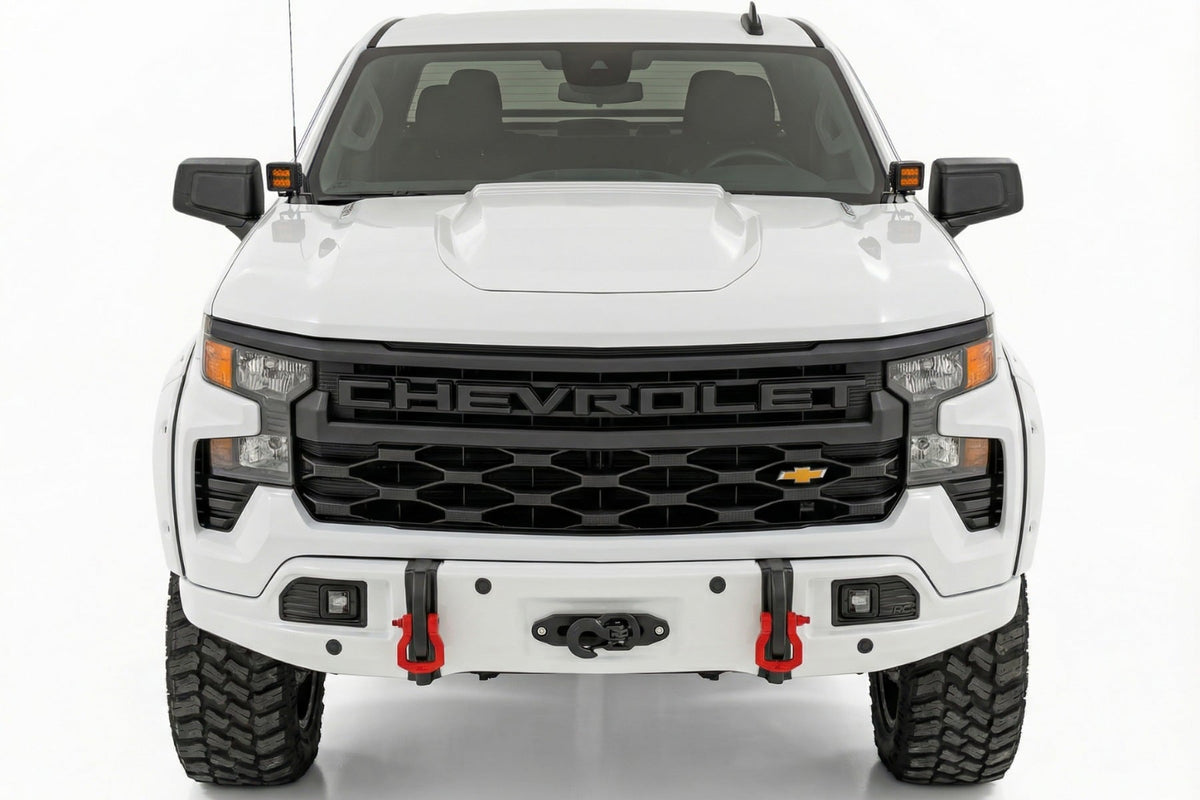 Front FXS Bumper | 12000S | GAZ Summit White | Chevy Silverado 1500 2WD/4WD (2023-2026)