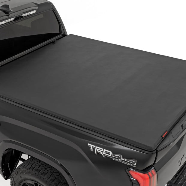 Soft Tri-Fold Bed Cover | With & W/O OE Rails | 6'7" Bed | Toyota Tundra (22-26)