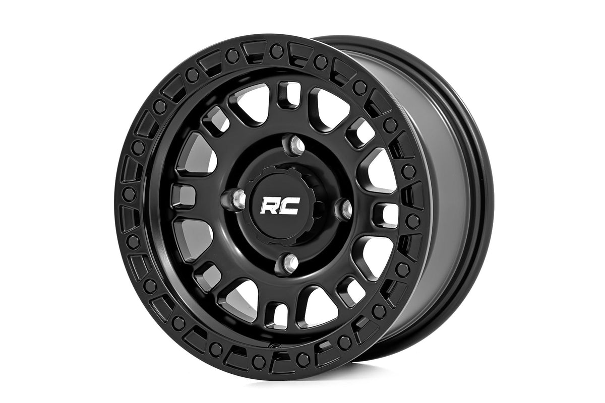 Rough Country 82 Series Wheel | UTV | Semi Gloss Black | 15x7 | 4x156 | +10mm