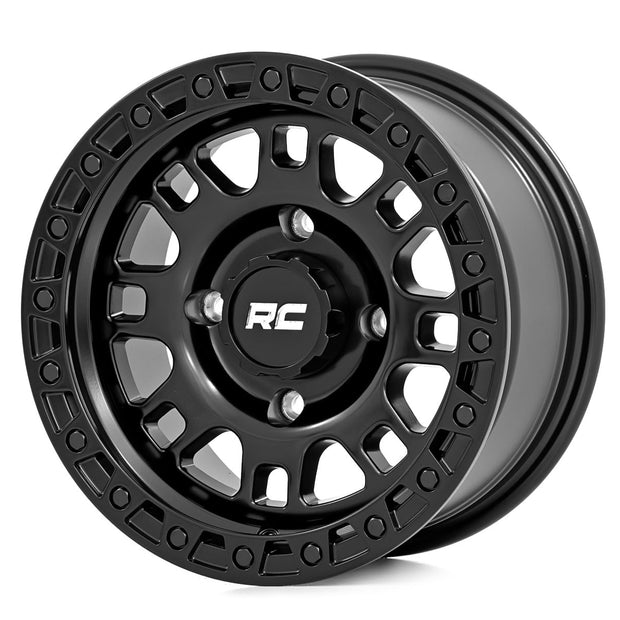 Rough Country 82 Series Wheel | UTV | Semi Gloss Black | 15x7 | 4x137 | +10mm