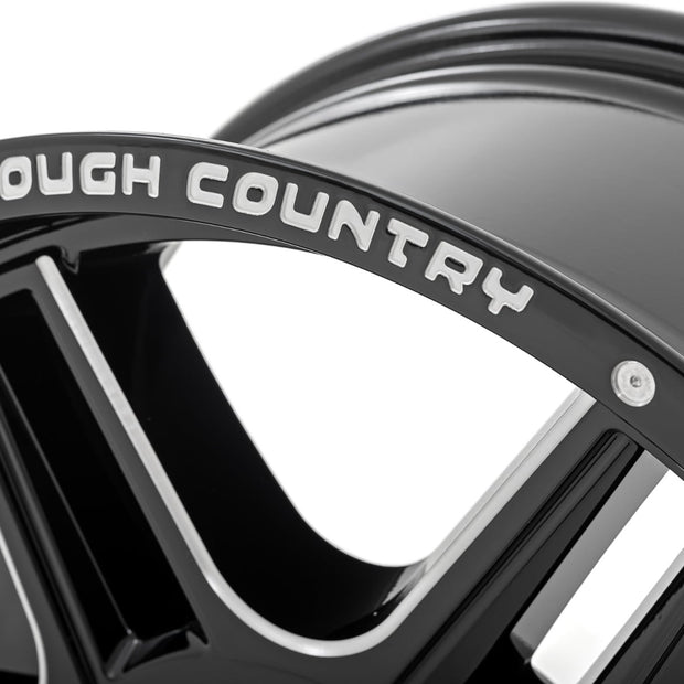 Rough Country 92 Series Wheel | Machined One-Piece | Gloss Black | 18x9 | 5x5.5 | +0mm