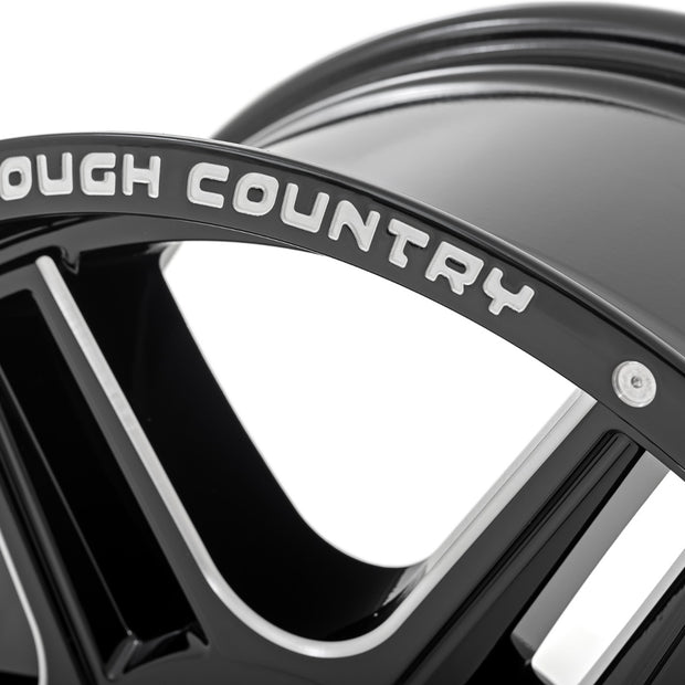 Rough Country 92 Series Wheel | Machined One-Piece | Gloss Black | 18x9 | 5x5 | +0mm