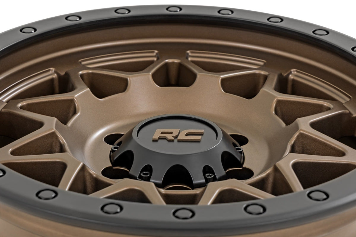 Rough Country 78 Series Wheel | Simulated Beadlock | Bronze/Black | 17x8.5 | 5x4.5 | +0mm