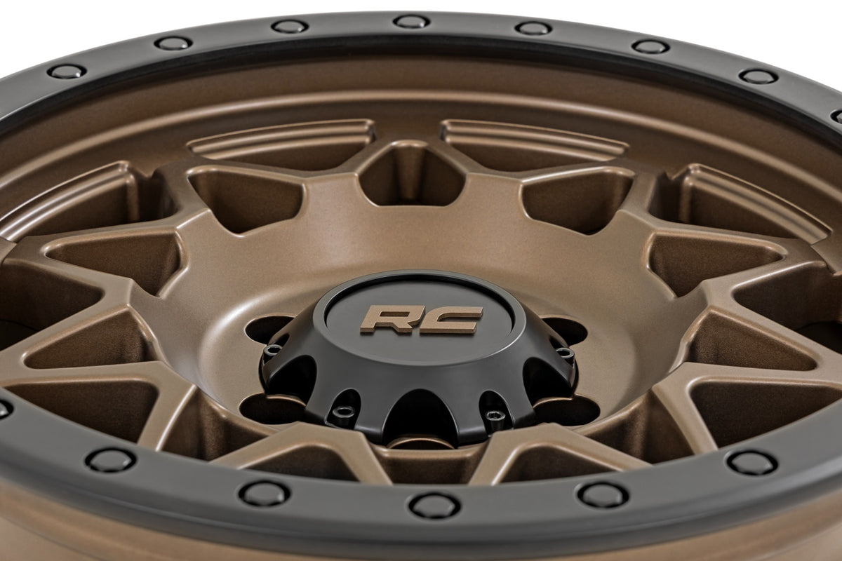 Rough Country 78 Series Wheel | Simulated Beadlock | Bronze/Black | 17x8.5 | 6x5.5 | +0mm