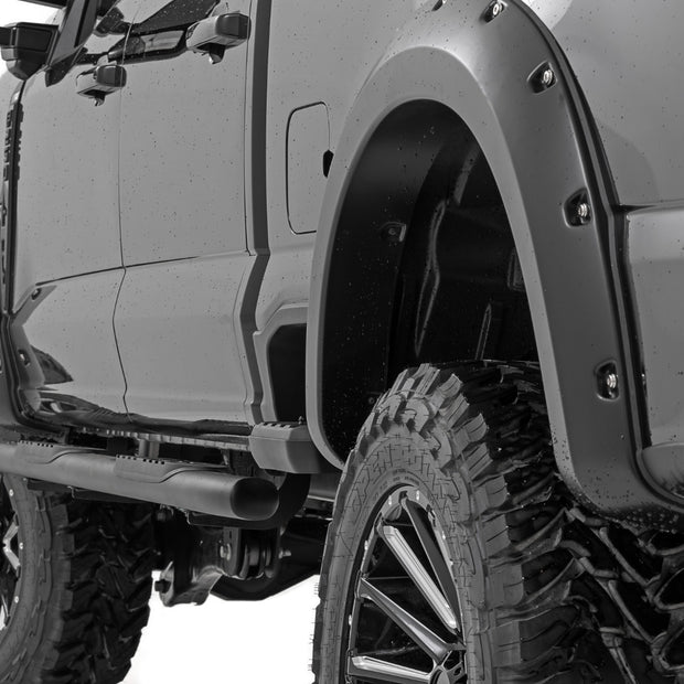 Pocket Fender Flares | Gloss Black | Ford F-250/F-350 Super Duty (23-26)