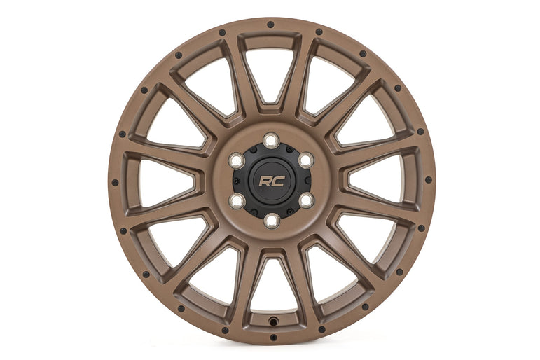 Rough Country 90 Series Wheel | One-Piece | Bronze | 18x9 | 5x5 | -12mm