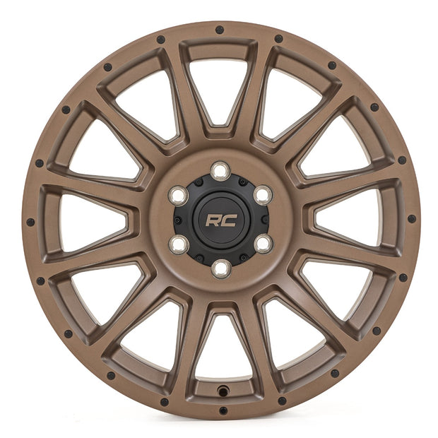 Rough Country 90 Series Wheel | One-Piece | Bronze | 18x9 | 5x5 | -12mm