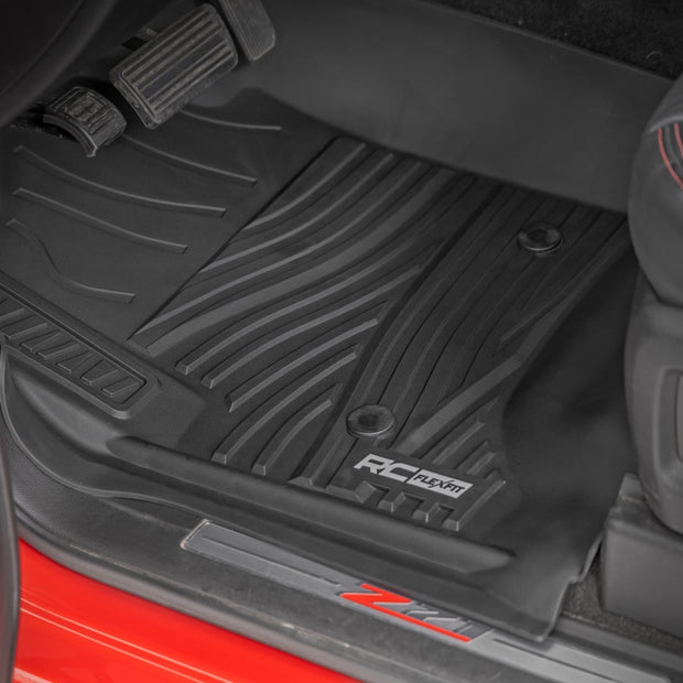 Flex-Fit Floor Mats | FR & RR | FR Bucket | Crew | Chevy/GMC 1500/2500HD/3500HD 2WD/4WD