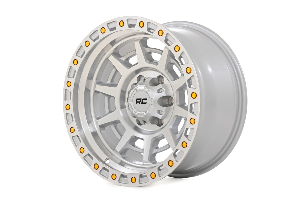 Rough Country 85 Series Wheel | Simulated Beadlock | Full Machine | 17x9 | 8x6.5 | +0