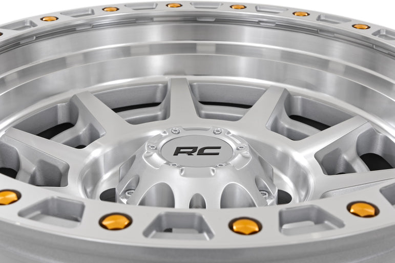 Rough Country 85 Series Wheel | Simulated Beadlock | Full Machine | 17x9 | 8x6.5 | +0