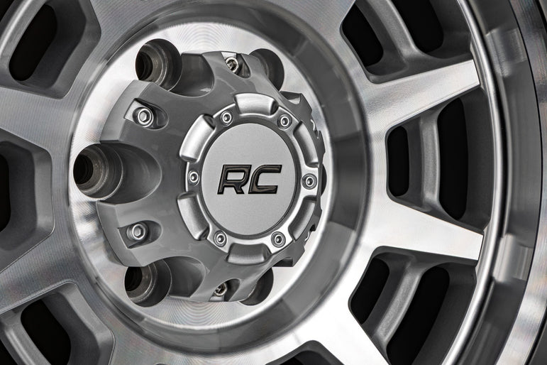 Rough Country 85 Series Wheel | Simulated Beadlock | Full Machine | 17x9 | 8x6.5 | +0
