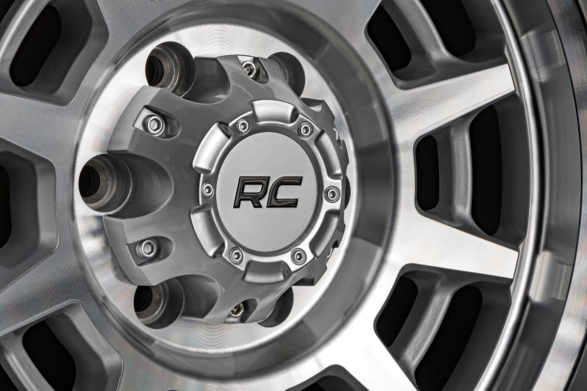 Rough Country 85 Series Wheel | Simulated Beadlock | Full Machine | 17x9 | 8x6.5 | +0