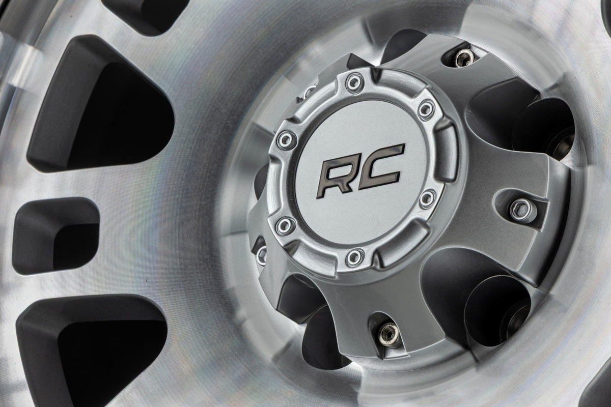 Rough Country 82 Series Wheel | One-Piece | Full Machined | 15x8 | 5x4.5 | -19mm