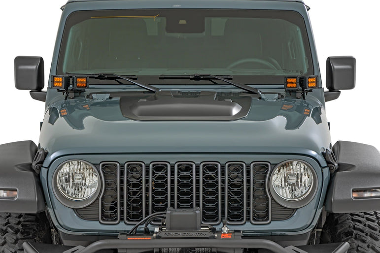 Hood Scoop | PBM Ocean Blue | Jeep Gladiator JT/Wrangler JL 4WD (2018-2026)