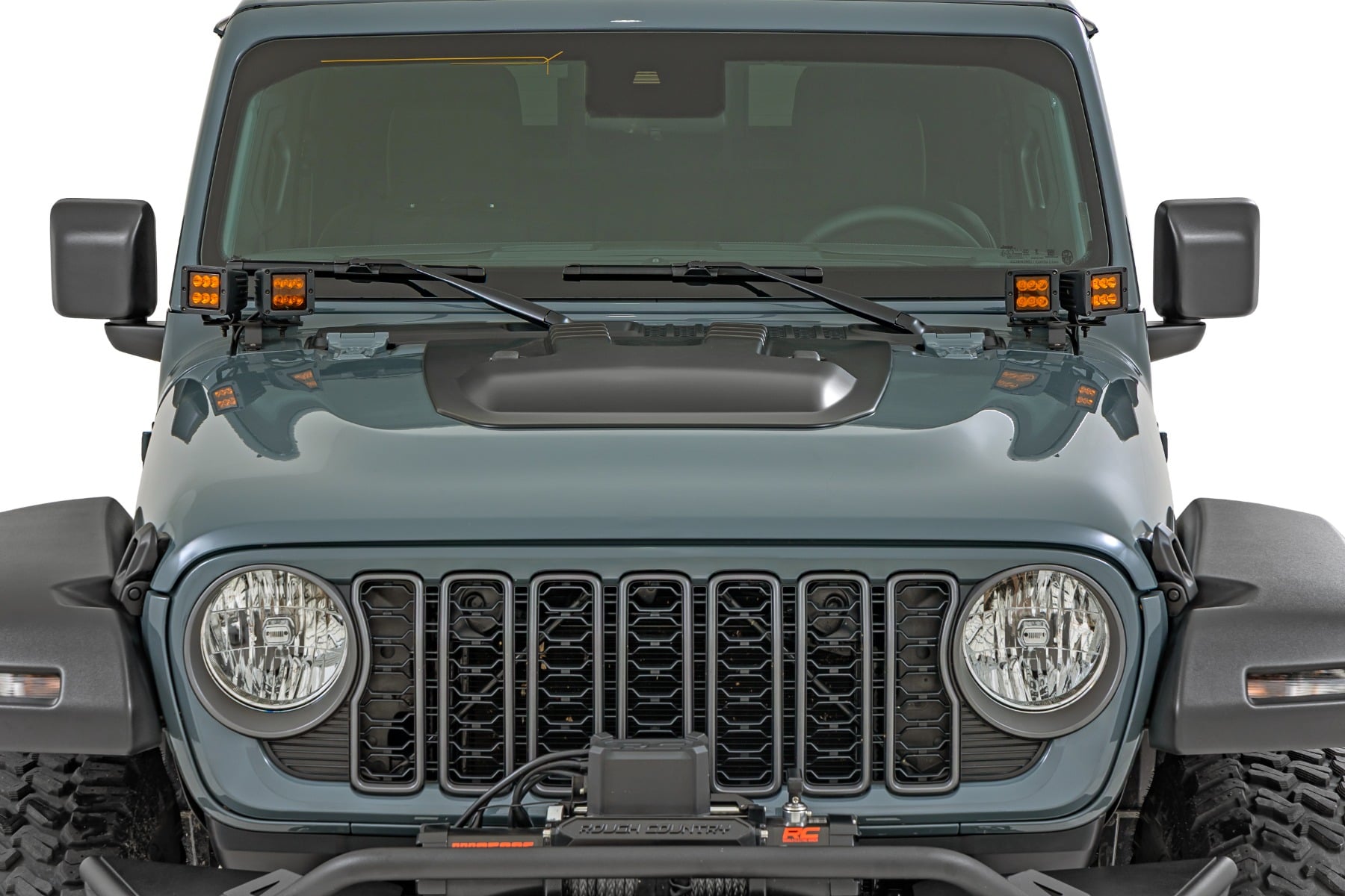 Hood Scoop | PBM Ocean Blue | Jeep Gladiator JT/Wrangler JL 4WD (2018-2026)