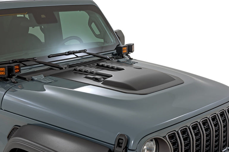 Hood Scoop | PBM Ocean Blue | Jeep Gladiator JT/Wrangler JL 4WD (2018-2026)