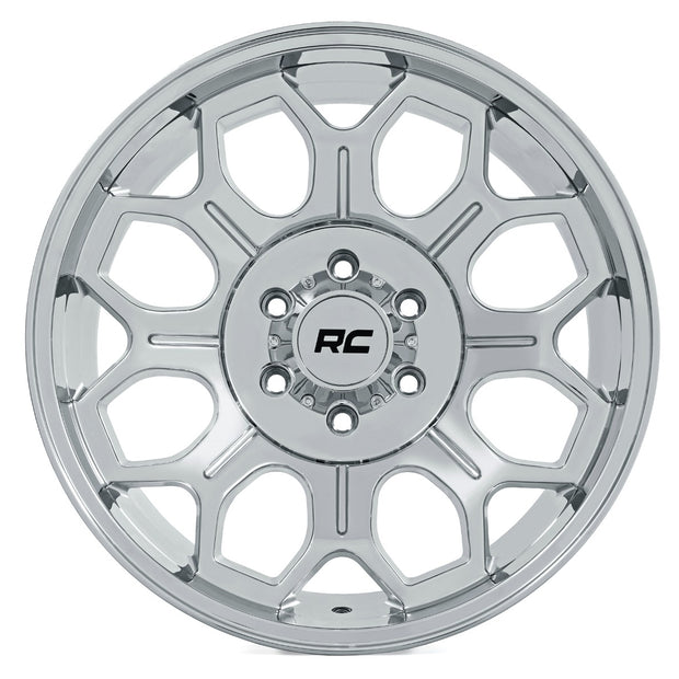 Rough Country 77 Series Wheel | One-Piece |Chrome | 22x12 | 8x6.5 | -44mm