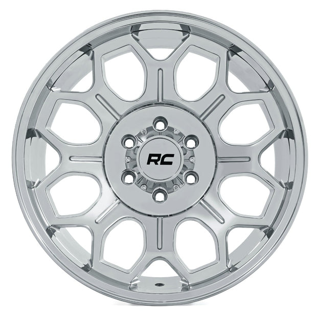 Rough Country 77 Series Wheel | One-Piece | Chrome | 20x9 | 6x5.5 | 0mm