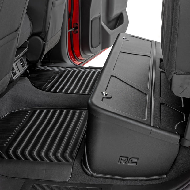 Under Seat Storage with Locking Lid | Crew Cab | Chevy/GMC 1500/2500HD/3500HD (19-26)